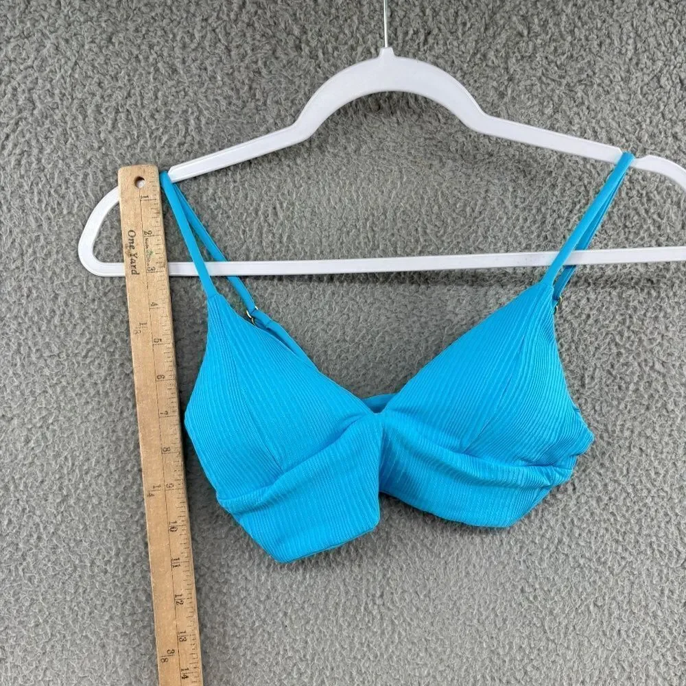 L*Space Turquoise Triangle Bikini Top Size Small - Like New